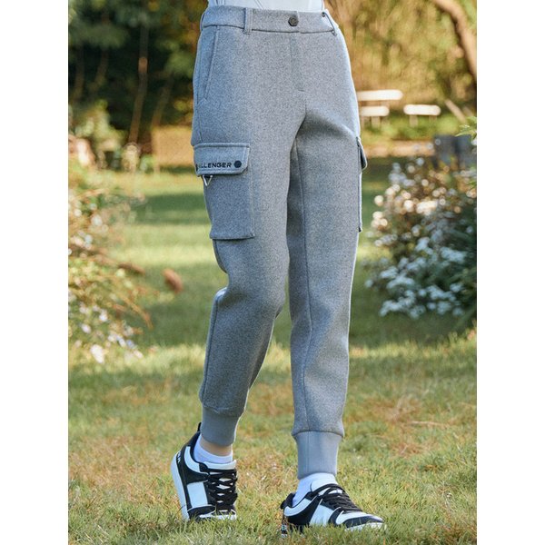 여성 울라이크 아웃포켓 카고 조거 팬츠 그레이