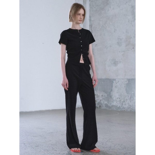Crease Banding Pants  Black (KE6321M045)