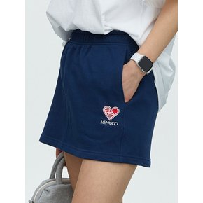 HEARTTRACK SWEAT SKIRT_NAVY