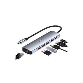 USB C 허브 멀티포트 어댑터- 코지씨 6 IN 1 - HDMI 독 20 쓰 1