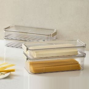 클리어 푸드 컨테이너 1500ml 밀폐용기 반찬통 냉장고 소분 보관용기..