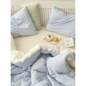 헤이 스트라이프 고밀도순면 사계절 온도조절 차렵이불 SS/Q/K 6color