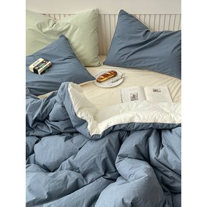 헤이 스트라이프 고밀도순면 사계절 온도조절 차렵이불 SS/Q/K 6color