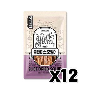 맛나건어상회 슬라이스오징어 안주간식 25g x 12개