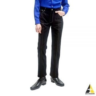 SEFR BONANZA TROUSER - BLACK CONTRAST (보난자 탑스티칭 팬츠)