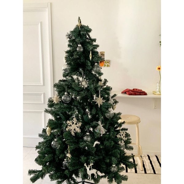 트윙클 화이트 크리스마스 트리  오너먼트