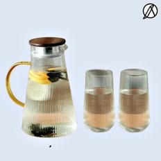  냉침 보틀 1.8L 티 보틀 집들이 선물 유리 물병 컵 세트