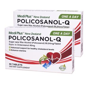 메디플러스 폴리코사놀 Policosanol-Q 66.8mg 60정 x2