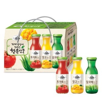 웅진식품 가야농장 행복선물세트 180ml 12개 (알로에 토마토 감귤)