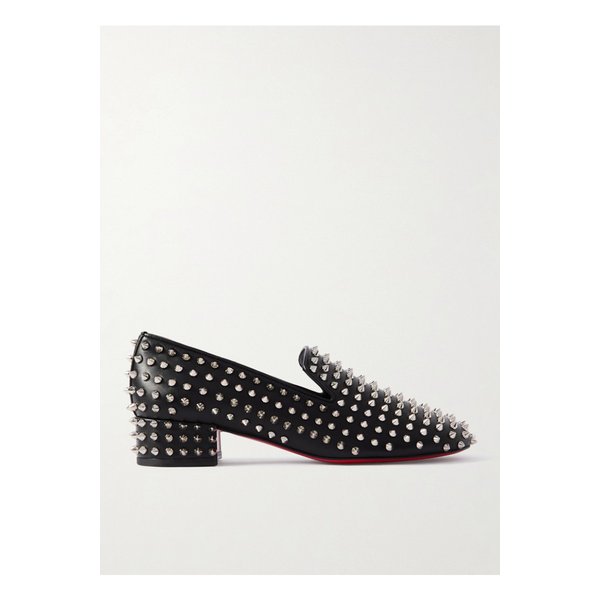 스파이크이지 스터드 가죽 펌프스 블랙 1647597341982251