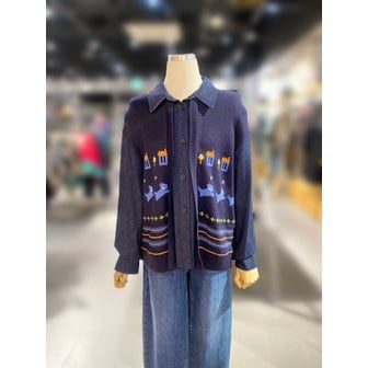 베네통 [여주점] 데님 니트 블라우스 (BABL01511)