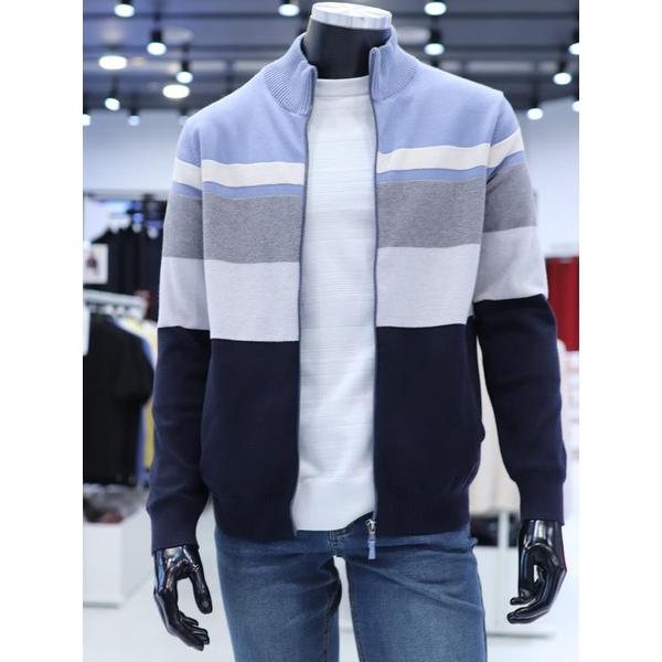 확대된 대표 STCO 세이브존04 FW 방풍 집업 블록 가디건 2KG24411(1)
