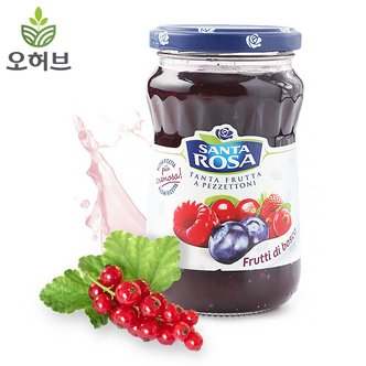 오허브 산타로사 믹스베리잼 과일쨈 350g 토스트 식빵 과일잼