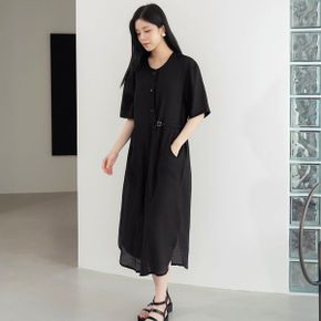 센더 오가닉 벨트 롱 원피스_P427102035
