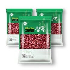 고인돌 `강화도 안종옥 농부` 햅 팥 적두 동지팥죽_고인돌잡곡  3kg (1kg 3개)