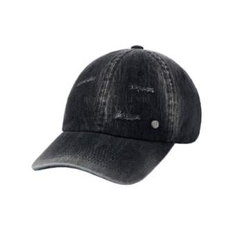 아크메드라비 DAMAGE WASHING DENIM BALL CAP  BLACK 데미지워싱볼캡 블랙