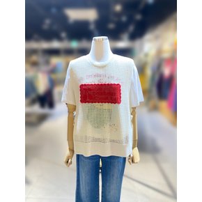 [여주점] 배색 패치 니트 베스트 (BAKV52531)