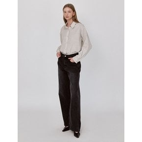 Wide Washing Denim pants - Black