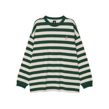 캉골 플레이풀 스트라이프 티셔츠 3536 그린 (KRECLT35360)
