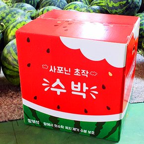 국내산 초작 수박 사포닌 망부석 프리미엄 고당도 꿀수박 9kg