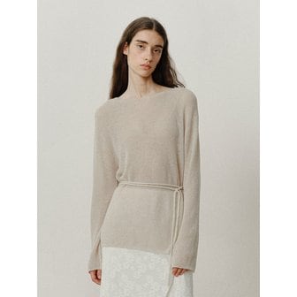 모한 TVF LOOSE FIT STRING ALPACA KNIT TOP_2COLORS