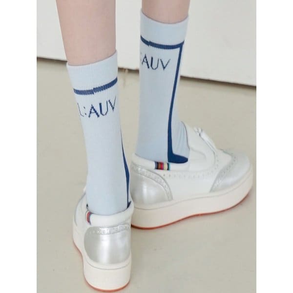 STRIPE CUSHION SOCKS_BLUE