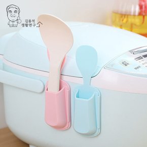 1+1 밥주걱 홀더 거치대 주걱보관함 꽂이 주방용품