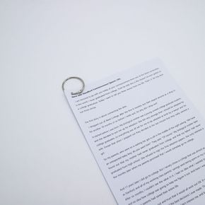 문서고리 원형링 43mm 카드링 단어장 낱말카드 고리