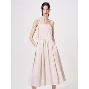 Slip Shirring Pleats Dress, Rose Pink