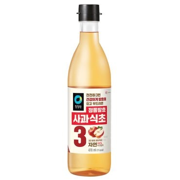 청정원 자연발효 정통사과식초 470ml