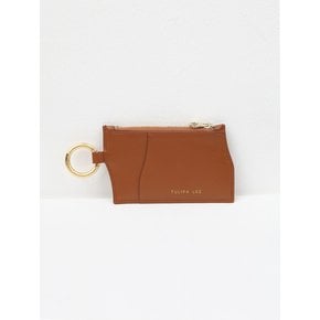 Jaro zip card wallet - tan camel