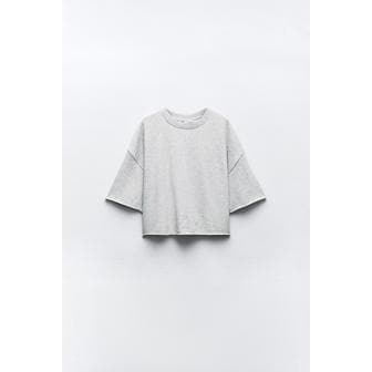 자라 골지 플러시 스웨트셔츠 3253/318 GREY MARL