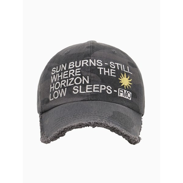 호라이즌 카모 데미지드 볼캡 [블랙]