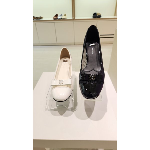 [여주점] 바바라 여성 리본포인트 망사 펌프스 2컬러 BBI103