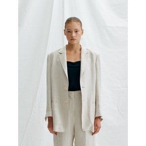 MAC LINEN JACKET (OATMEAL)