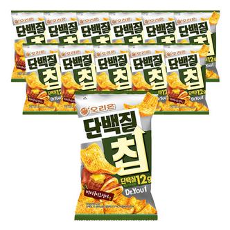  오리온 닥터유 단백질칩 버터구이오징어맛, 60g, 12개