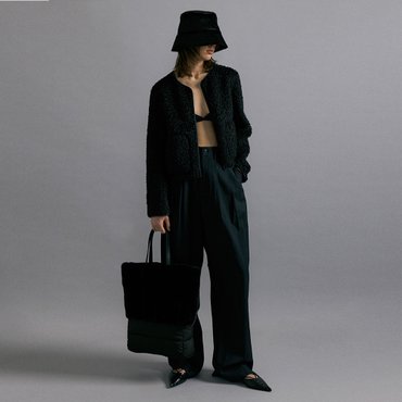 몰리올리 KIM reversible cardigan jacket [black]