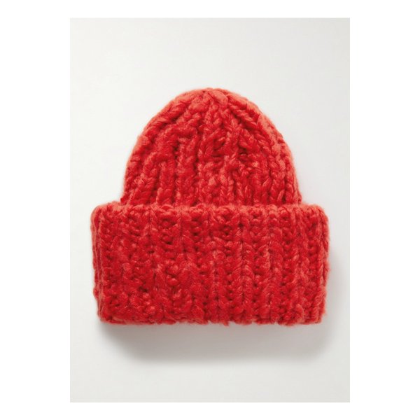 수지 콘디 루미 골지 캐시미어 비니 레드 46376663162907331