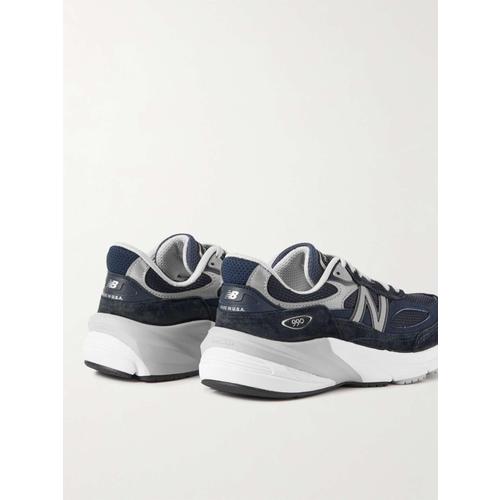 [해외배송] NEW BALANCE 990 V6 레더 스웨이드 & 메쉬 스니커즈 M990NV6 B0081070635