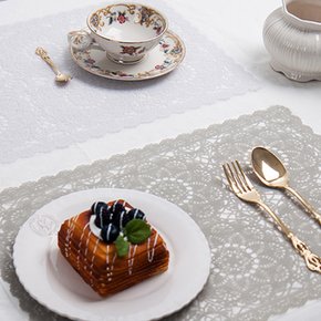 귀여운 레이스 식탁 테이블매트 2color 홈데코소품