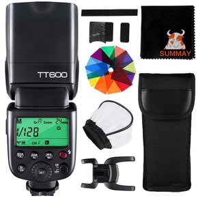 GODOX TT600 클라이언트온 스트로브 가이드 넘버 60 (캐논, 니콘, 후지용 스피드라이트용)