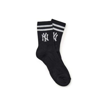 MLB 빅로고 스트라이프 장목양말 (3ASOMS35N-50BKS)