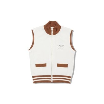 마크앤로나 W TN BACK LOGO POINT WINDPROOF KNIT VEST (LQ3TV73F)