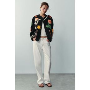 ZARA 자라 우먼 플로랄 엠브로이더드 자수 자켓 재킷 블랙 3046250800 3046250 1365473