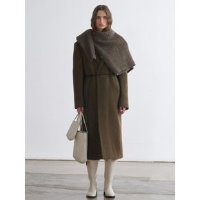 MATTHEW ALPACA COAT (WOOD BROWN)