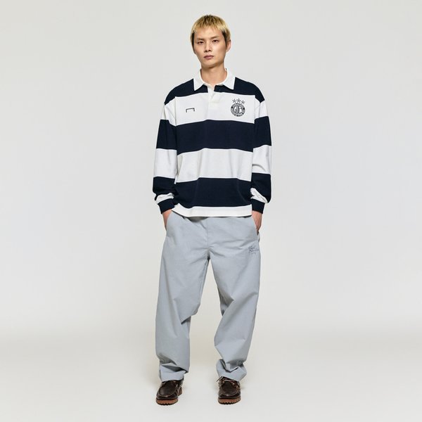 [여주점] FC STRIPE LONG SLEEVE POLO SHIRT-NAVY