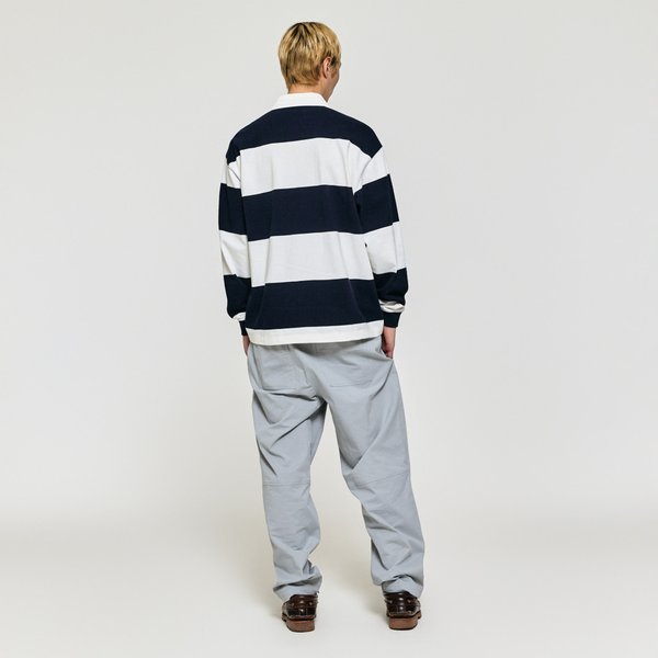 [여주점] FC STRIPE LONG SLEEVE POLO SHIRT-NAVY
