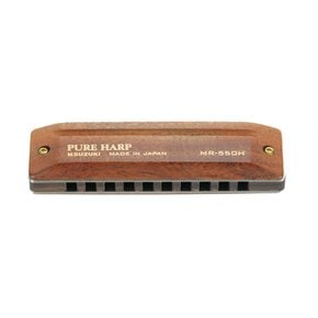 SUZUKI 스즈키 10홀 하모니카 PURE HARP MR-550H B플랫조