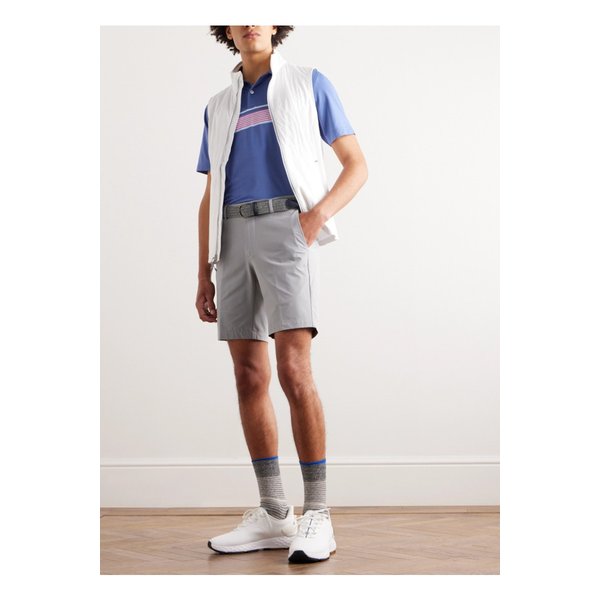 피터 밀러 렛저 퍼포먼스 스트라이프 테크 저지 골프 폴로 셔츠 블루 1647597330363035