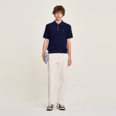 [SANDRO HOMME] 케이블 반소매 카라 니트